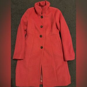 J. Crew Women's Vibrant Pink Trench Coat